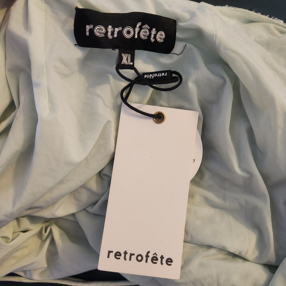 Retrofete X REVOLVE Mich Dress in Mint Aqua Green Size XL Beaded Sequins NWT - Picture 9 of 12